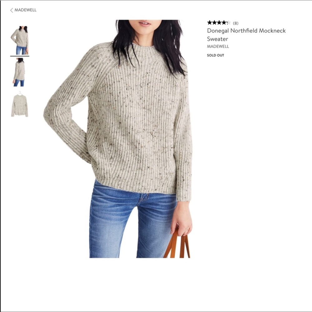 Madewell Donegal Northfield Mockneck Sweater